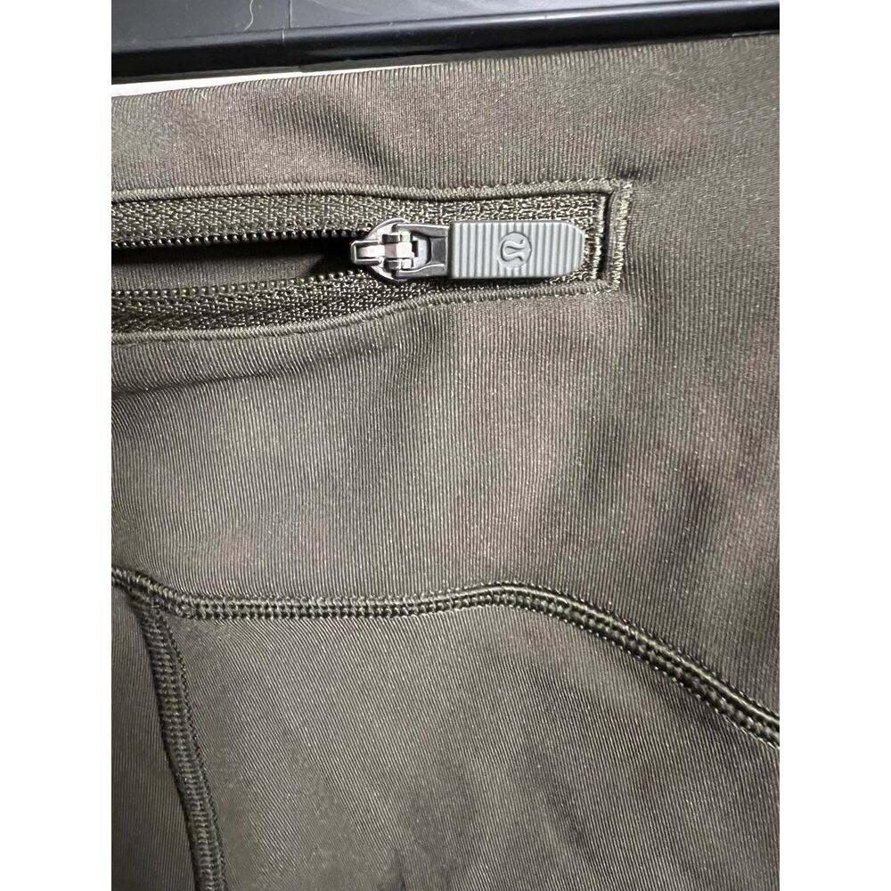 Olive Green Lululemon Leggings - Size 4 - Picture 6 of 10